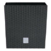 Prosperplast Rato Low Planter 26.2x26.2x26.6cm - Anthracite